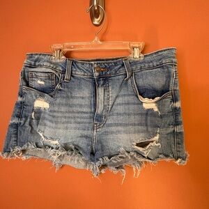 Studio Blue Distressed Jean Shorts